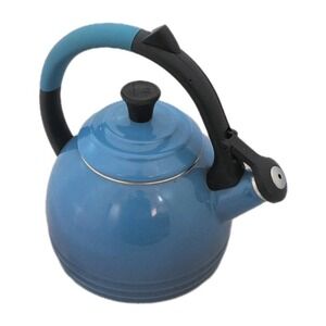 Le Creuset Enamel on Steel 1.6 Qt Oolong Tea Kettle, Marseille Blue